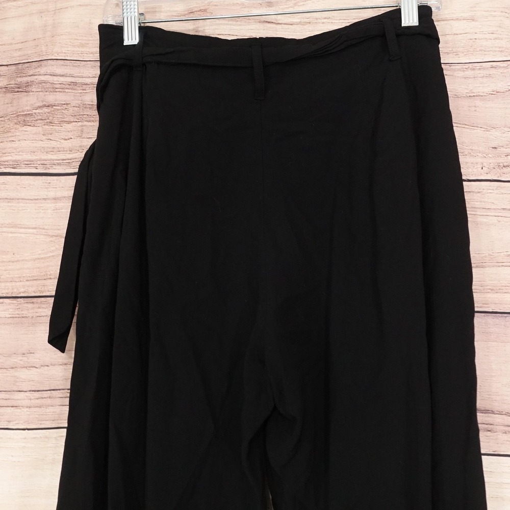 Banana Republic Pants Womens 4 Black Flowy Crepe Belted Dress Pants 29x27.5 - Picture 7 of 10